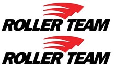 Roller Team 2x 28 cm Aufkleber