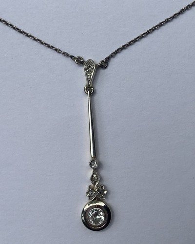 Feines art deco collier 585 - art,