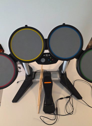 Xbox 360 rockband - xbox, schlagzeug