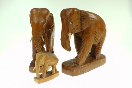 Alte holz elefanten - 3,