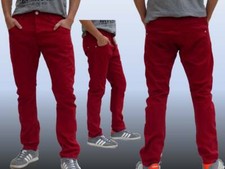 SKY REBEL rote Hose Chino