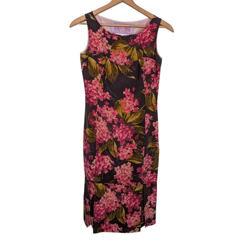 Tuleh 100 silk floral sheath - tuleh,