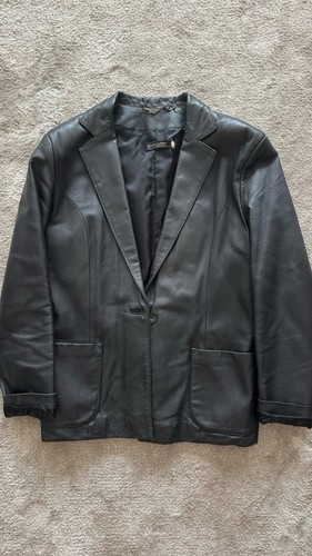 Vintage lederblazer echtleder - vintage,