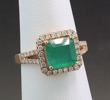 Smaragd Brillant Ring  2,75