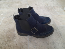 Graceland Schuhe Boots Stiefeletten Budapester Gr. 39 blau