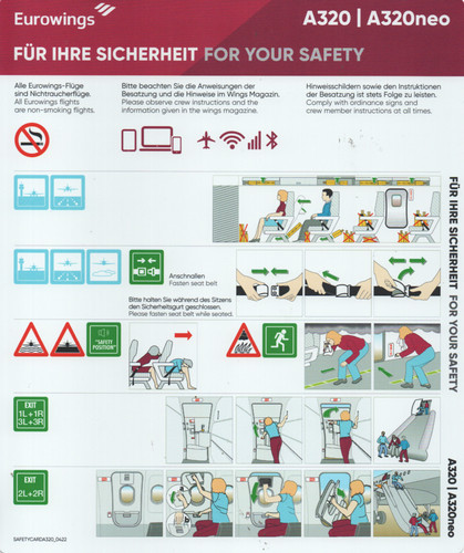 Safety card eurowings - #,