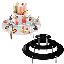 Stabiler und stilvoller Acryl Kuchenständer für Herzstück Vitrine