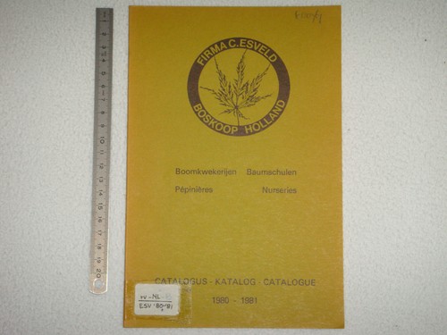 Esveld 1980 pflanzenkatalog - 1980,