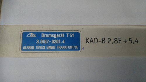 Aufkleber ate bremsgerät t51 - ate,