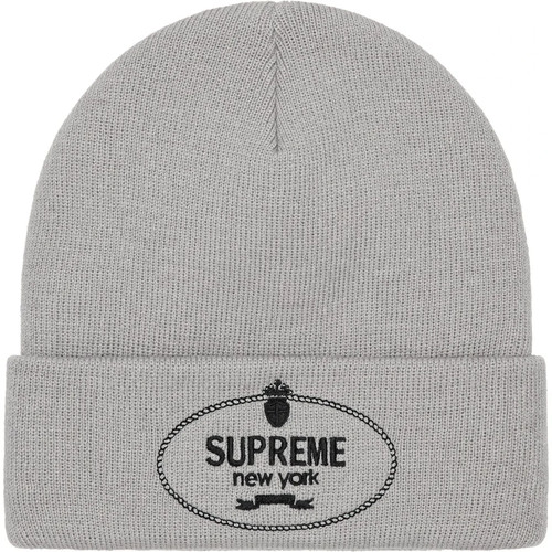 Supreme crest beanie charcoal - supreme,