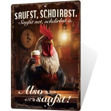 Metallschild Bar Vintage