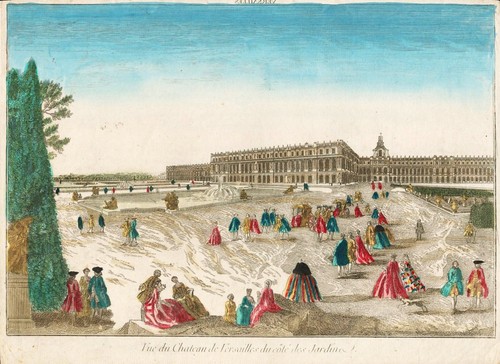 Versailles chateau gravure - versailles,
