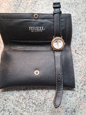 Damen BREIL Armbanduhr Leder Schwarz