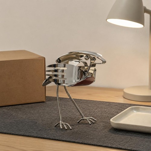 Altmetall vogel skulptur - altmetall,