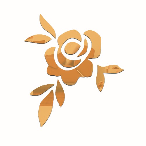 Rosen spiegel set - blumen, deko