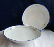 2 antike Fischer & Mieg Porzellan Pirkenhammer Fußschalen Schalen 1853-1873   