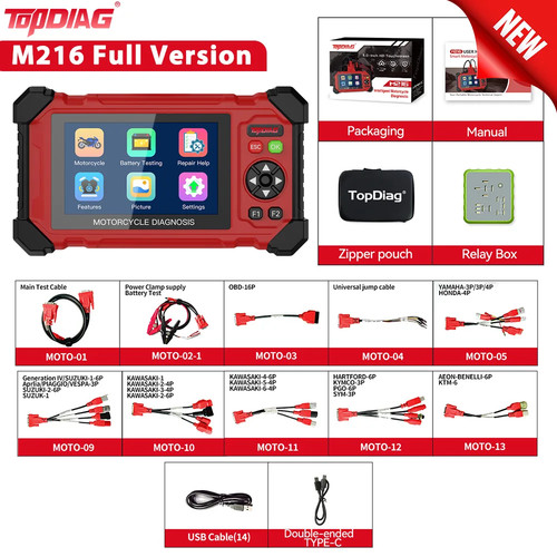 Topdiag m216 motorrad diagnose - m216,