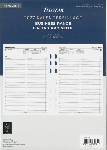 Filofax kalendereinlage din - filofax,