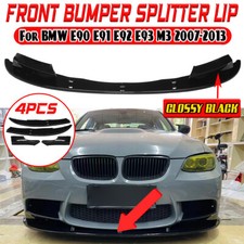Für BMW E90 E91 E92 E93 M3 07-13 Front Spoiler Lippe Performance Schwarz Glanz