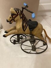 Antiker Dreirad Holzpferd Schaukelpferd Karussellpferd Pferd