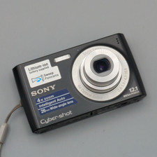 Sony Cybershot DSC-W510 12.1MP digitale Kompaktkamera 4x schwarz, Ladegerät, Karte