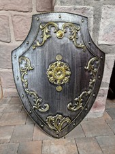 WANDDEKO SCHILD IM MITTELALTER STIL METALL RITTERRÜSTUNG RITTER KREUZRITTER NEU