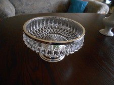 WMF Diadem Bleikristall - Schale versilbert mit Fuß  - NEU -