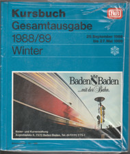 Original Kursbuch DB Gesamtausgabe Winter 1988/89
