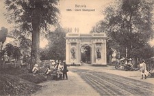 Batavia- Oude Stadtspoort - Niederl. Indien blanc