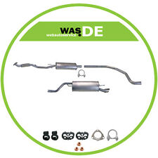 Komplette Auspuffanlage ab Kat Opel Corsa D 1.4 Flexrohr 2009-2014 + Montagesatz