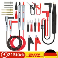 Messleitungen Prüfkabel Prüfspitzen Krokodilklemmen Set Für Multimeter Zubehör