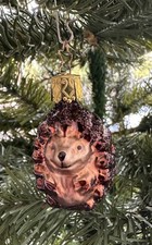 Inge Glas Weihnachten Igel Igelchen 5 cm (mundgeblasen und handbemalt)