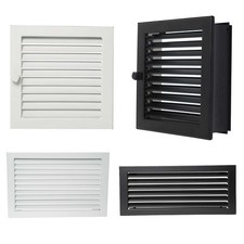 Lüftungsgitter Weiß Schwarz