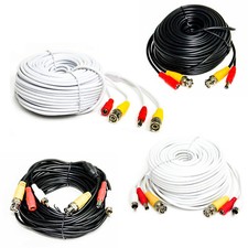 Kombikabel Überwachungskamera BNC Kabel Video Audio Strom weiß schwarz Cinch