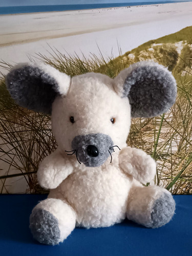 Handpuppe maus plüsch - plüsch, (wolle)