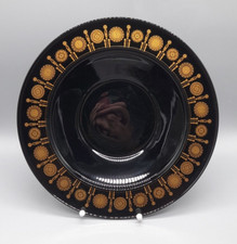 Rosenthal große Schale Porcelaine Noire Tapio Wirkkala 30,5 cm Dm. sehr gut