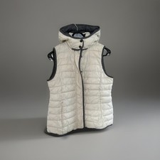 Damen Weste, Street One Größe 42 Cremefarben Mit Abnehmbarer Kapuze