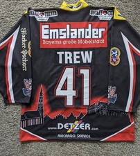 Landshut Cannibals Trikot Billy Trew Straubing Tigers Gameworn Eishockey