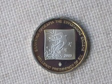 Griechenland 10 Euro  2003  Silber aus Kursmünzensatz in PP   EU - Ratspräsident
