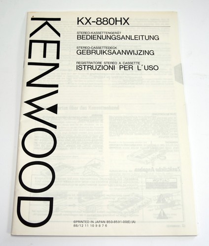 Original bedienungsanleitung - original,