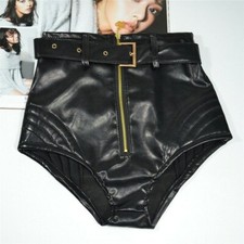 Ladies high waist leather - waist,