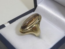 333 Gold Ring Rauchtopas Topas