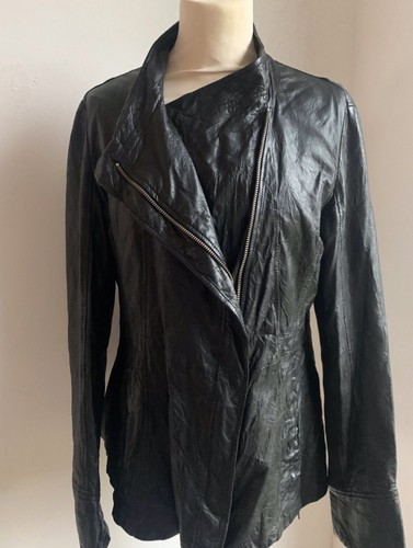 Rundholz lederjacke schwarz - lederjacke,