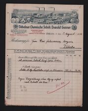 DÖBELN, Rechnung 1919, Oswald Greiner Chemische Fabrik Naphtalin