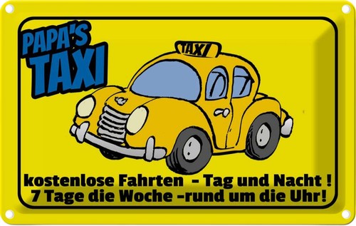 Blechschild 20x30 papa - blechschild, cm