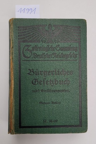 Bürgerliches gesetzbuch nebst - gesetzbuch,