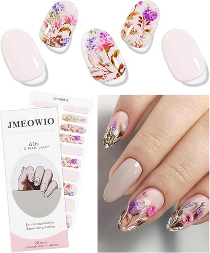 Jmeowio nagelfolie blume - nagelfolie, gel