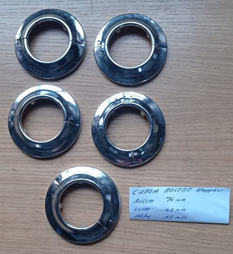 Chrom rosette klappbar - chrom,