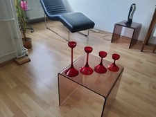 4 Cari Zalloni WMF Kerzenleuchter rot in sehr gutem Zustand !