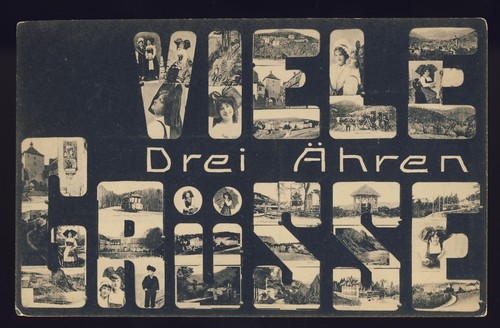 Cpa elsass postkarte - elsass, 1908
